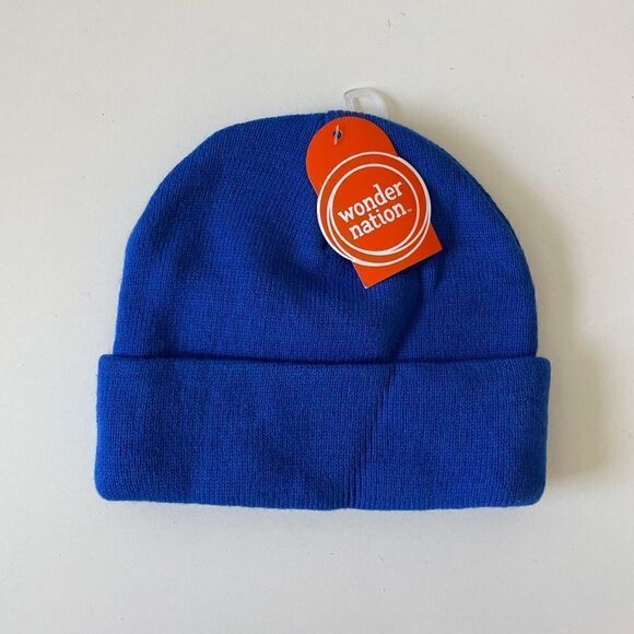 NWT Wonder Nation Blue Stocking Hat One Size - Picture 1 of 4